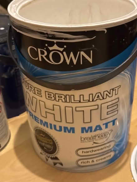 Photo of free Crown Pure Brilliant White Paint (North Acton) #1
