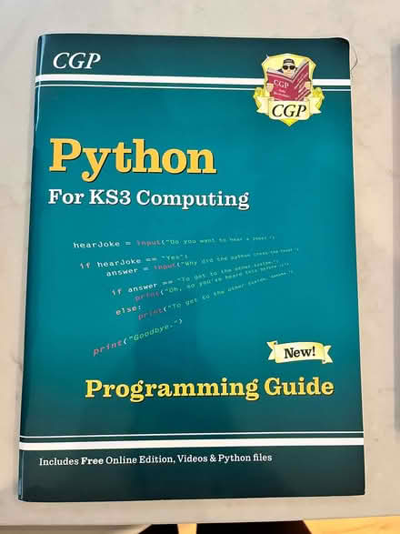 Photo of free CGP school book: Key Stage 3 Python (Shepherds Bush W14) #1