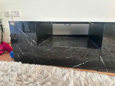 Photo of free Black marble coffee table (LE2 4qd) #2