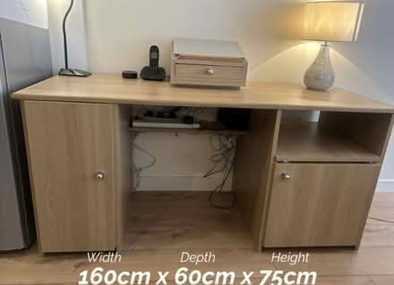 Photo of free Home office wooden desk 160cm (Islington London N1) #1