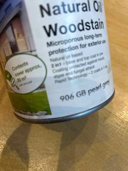Photo of free Third of a tin grey woodstain (Near Kew Gardens, Richmond) #2