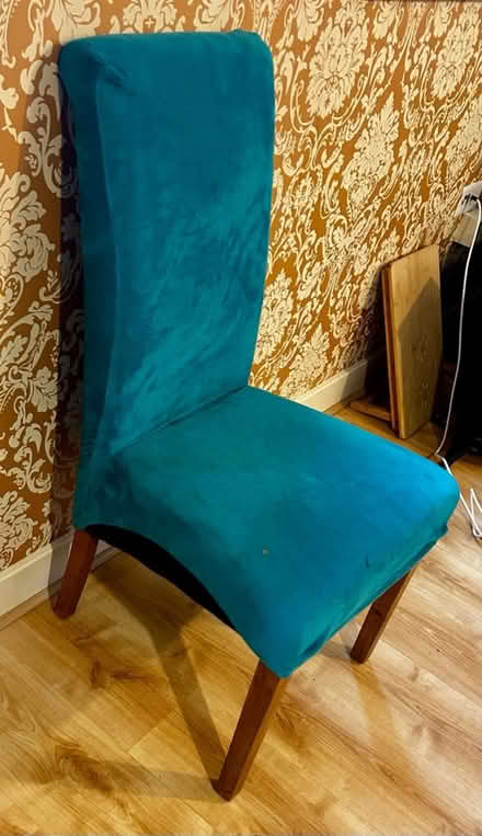 Photo of free Three dining chairs soft fabric (Walton on Thames KT12) #1