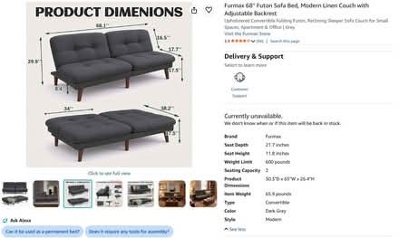 Photo of free Sofa Bed (Edgewater, Raleigh) #2