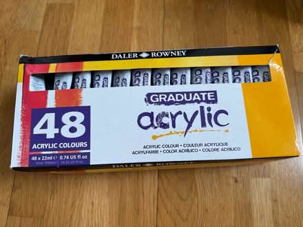 Photo of free Acrylic paint set (Daler Rowney Graduate series, 48 colours) (King's Cross N1) #1