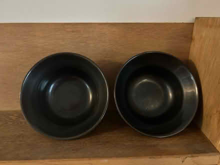 Photo of free 2 small black/brown bowls - 1 has hairline crack (Diglis WR5) #1
