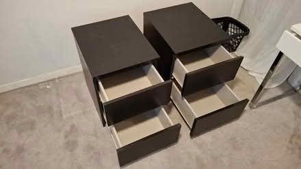 Photo of free Malm bedside drawers (x1) (Preston Road BN1 6) #1