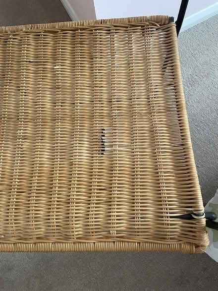 Photo of free Metal and wicker chair (RG40 Finchampstead) #2