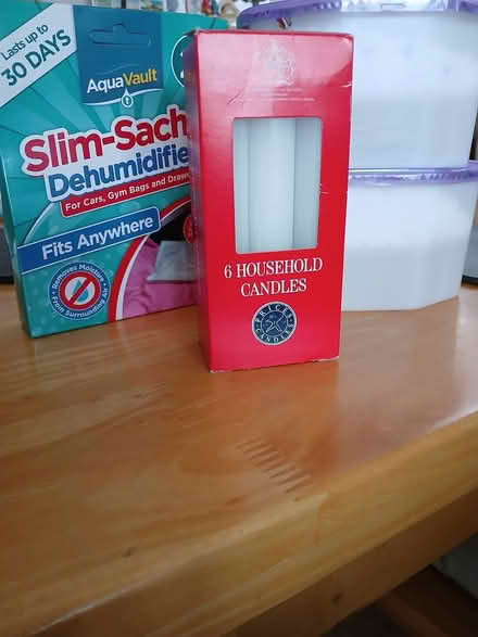 Photo of free Small dehumidiers, candles (Poole, Waterloo estate, BH17) #1