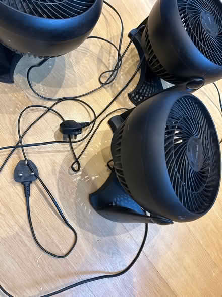 Photo of free 3 black Honeywell cooling fans (Near Kew Gardens, Richmond) #2