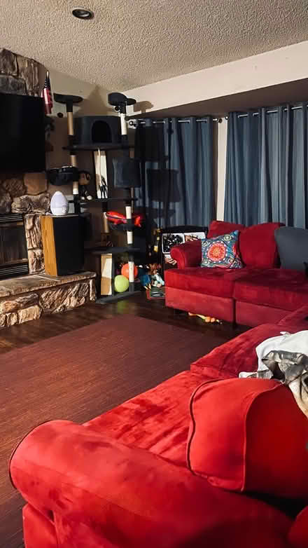 Photo of Red or Burgundy Sofa/ Loveseat/Sect (Up by Mission Lakes Countryclb) #1