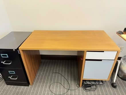 Photo of free Desk and locking file cabinet (West Austin) #1