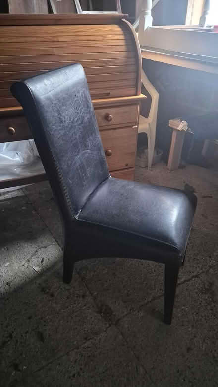 Photo of free Set of 6 leather dining chairs (Bray Dargle Road) #1