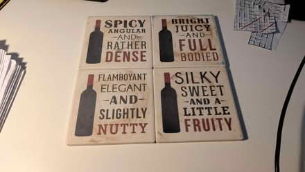 Photo of free Wine themed ceramic coasters (St Albans AL3) #1
