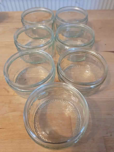 Photo of free Gu pud glass jars x 7 (Diglis WR5) #1