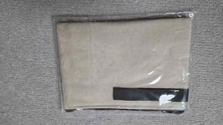 Photo of free Beige Fabric Zip Pouch with Embroidered Castle Design (New) (Kidlington OX5) #1