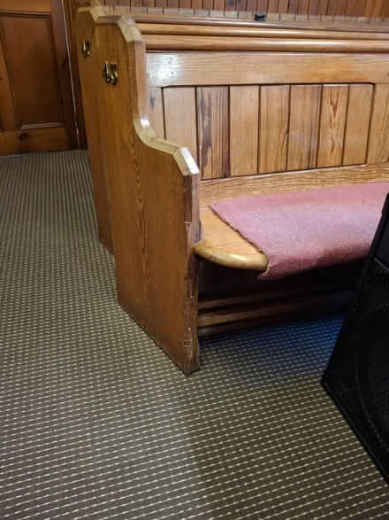 Photo of free Pew with 1 angled arm Danby Chapel (Ainthorpe YO21) #4