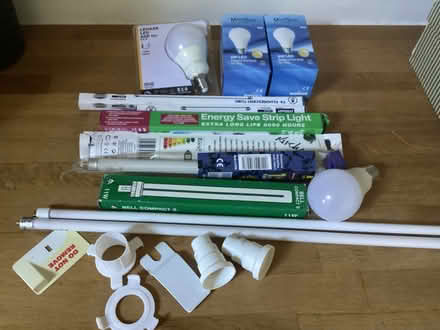Photo of free Assorted light bulbs and strip lights (Wavertree Nook L15) #1
