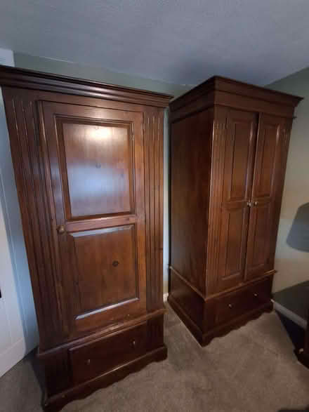 Photo of free Solid wood pine wardrobe (Oversley Green B49) #1