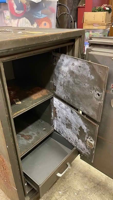 Photo of free Old large safe on wheels (Route 231 and Barstow Road) #2