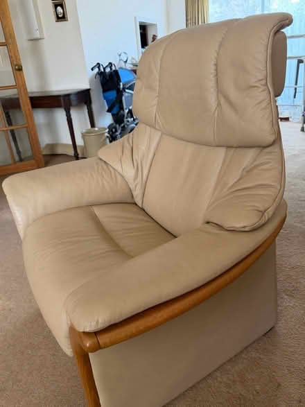 Photo of free Leather chair (Dagenham RM9) #3
