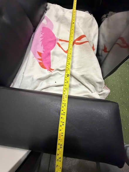 Photo of free Leather faux sofa (Hockley Port B16) #1