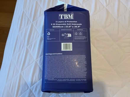 Photo of free Unopened bag of disposable bed pads (Ponsanooth TR3) #4