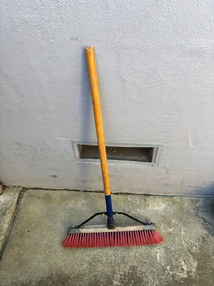 Photo of free Good push broom w broken handle (Mitty High area) #1