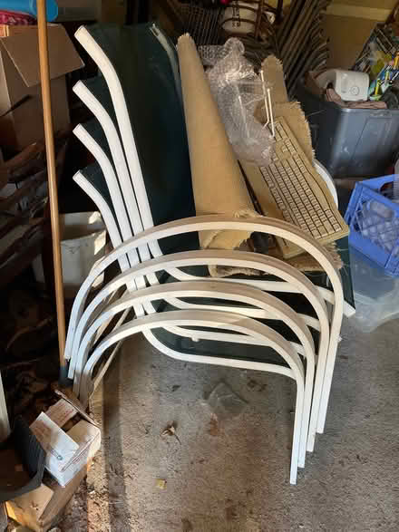 Photo of free Set of four outdoor chairs (Oradell) #1