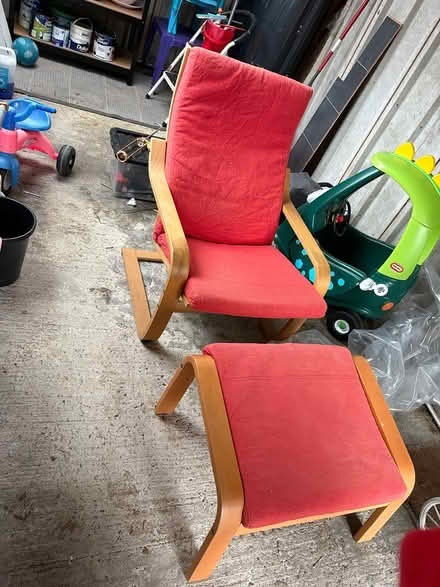 Photo of free IKEA Poang armchair & footstool (Poynton Sk12 1qb) #2