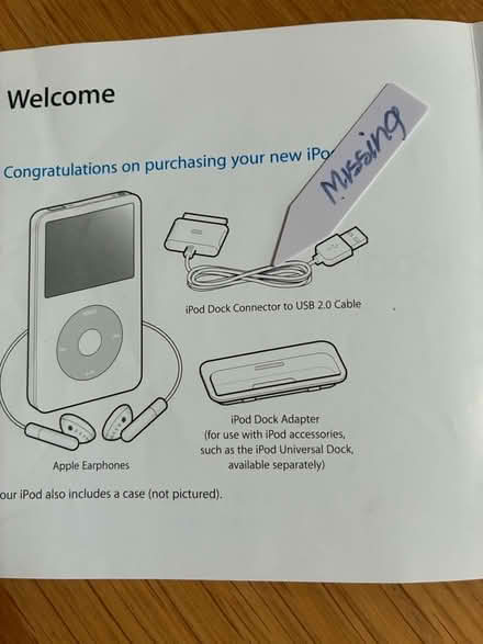 Photo of free 20 yr old iPod and case -missing charging lead (Wavertree Nook L15) #3