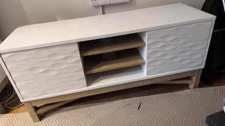 Photo of free TV center - white. Habitat Zander (Thames Ditton KT7) #2