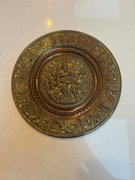 Photo of free Two metal Indian decorative plates (W13) #1