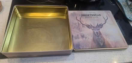Photo of free Empty square tin (Frimley) #2