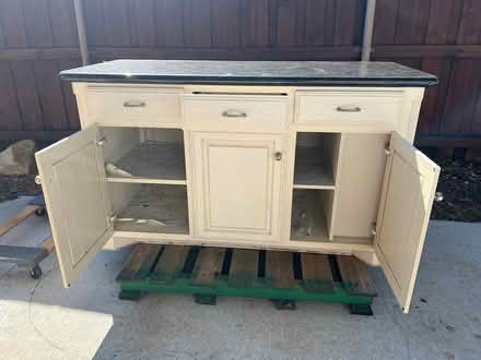 Photo of free Kitchen Island with Granite Top (Plano near Bush @ Custer) #1