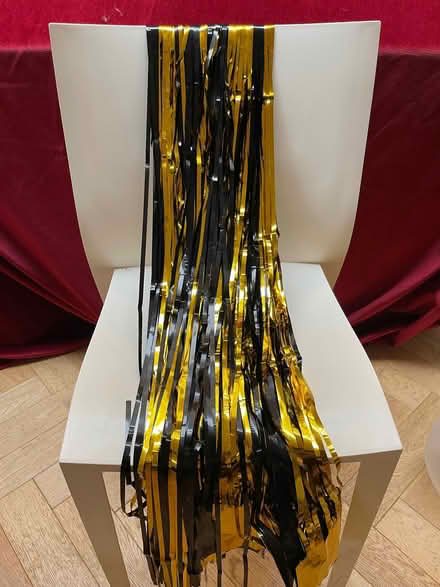 Photo of free Gold, black and confetti balloons + tinsel curtain gold/blac (Osney OX2) #3