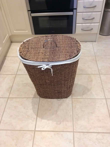 Photo of free Wicker laundry basket (Frimley GU16) #2