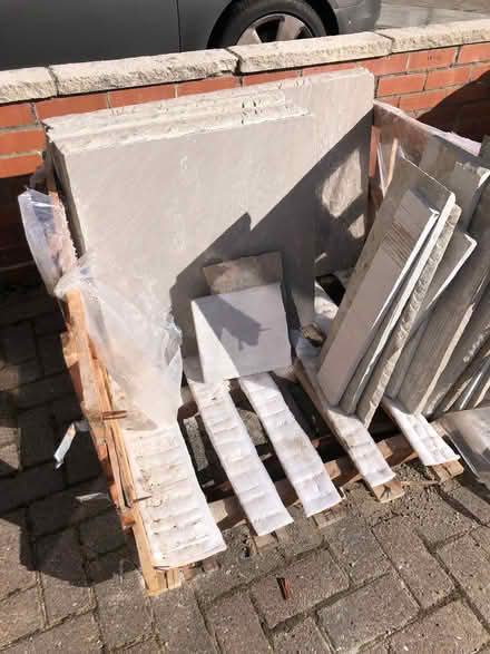 Photo of free Indian Sandstone Raj Green Paving Slabs (West Harton NE34) #1