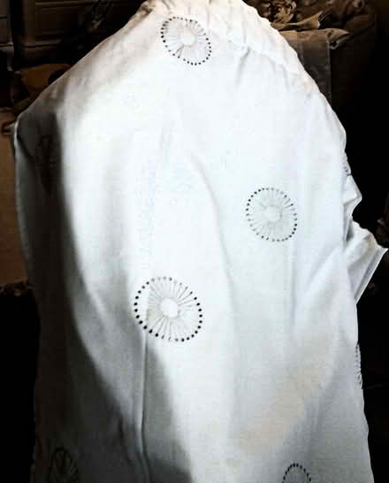 Photo of free CURTAINS-VOILE/LINED WHITE & SILVER-89X88 pencilpleat (Hoohill FY3) #3