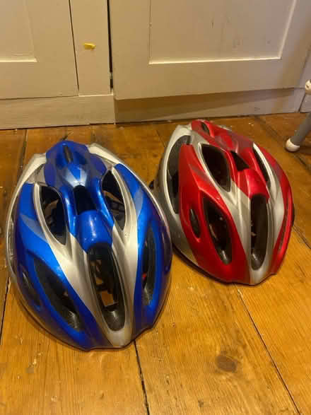 Photo of free 2 x junior bicycle helmets (Odd Down BA22) #1