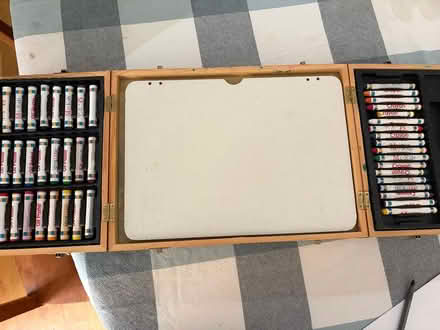 Photo of free Kid's art box (West Groton) #2