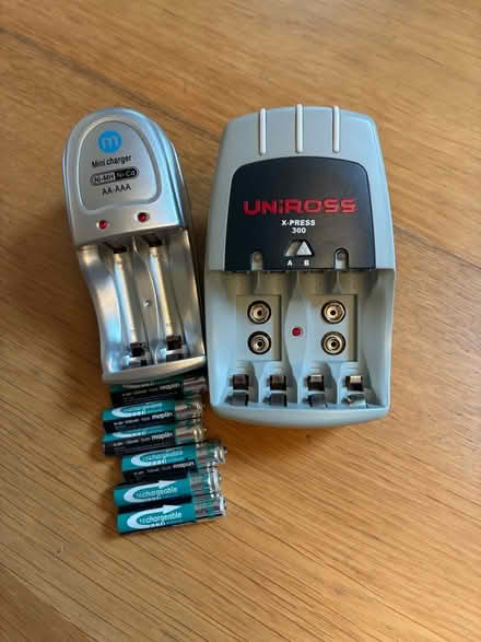 Photo of free 2 chargers for rechargeable batteries plus some batteries (Wavertree Nook L15) #1