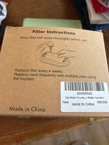 Photo of free Cat water fountain filters (Chambersburg PA) #2