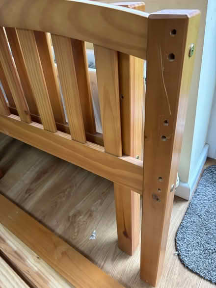 Photo of free Pine single bed frame (B437la) #2