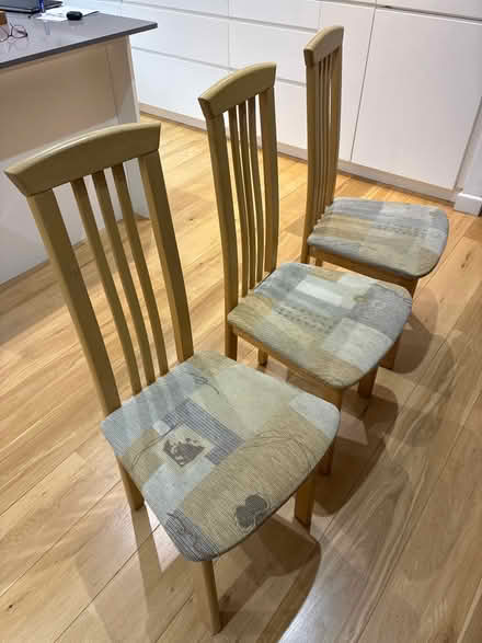 Photo of free 3 dining room chairs (Bath. Combe down. BA2) #1