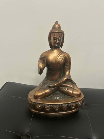 Photo of free Seated Buddha metal statue (W13) #1