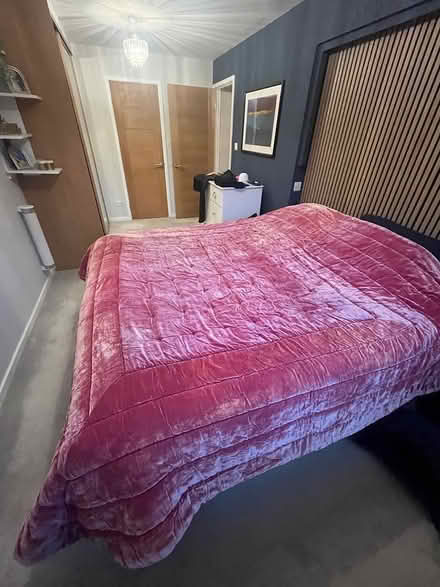 Photo of free Large quilted bedspread pink (Horsham RH12 1LH) #3