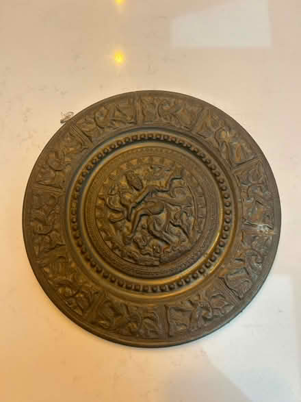 Photo of free Two metal Indian decorative plates (W13) #2