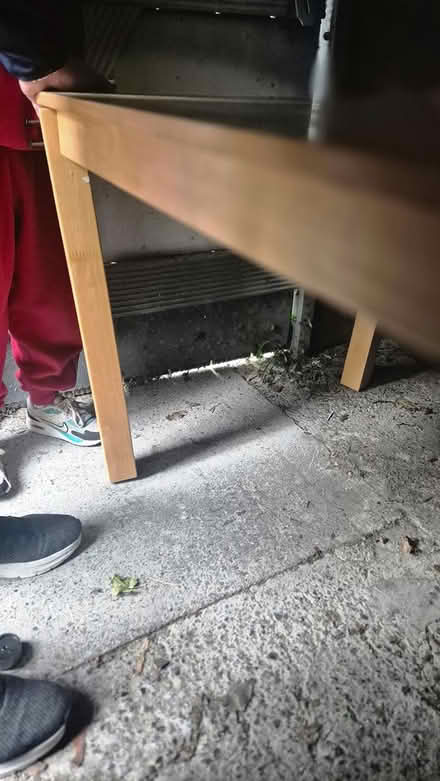 Photo of free Pale wooden dining table (Bray Dargle Road) #2