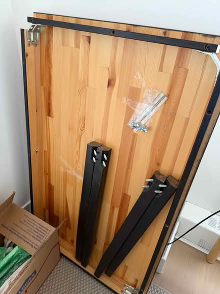 Photo of free IKEA Black Oak Table (South End) #2