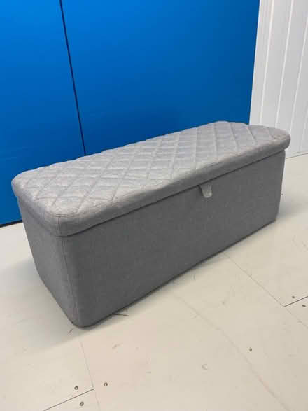 Photo of free Grey blanket box (Addlestone, KT15) #1